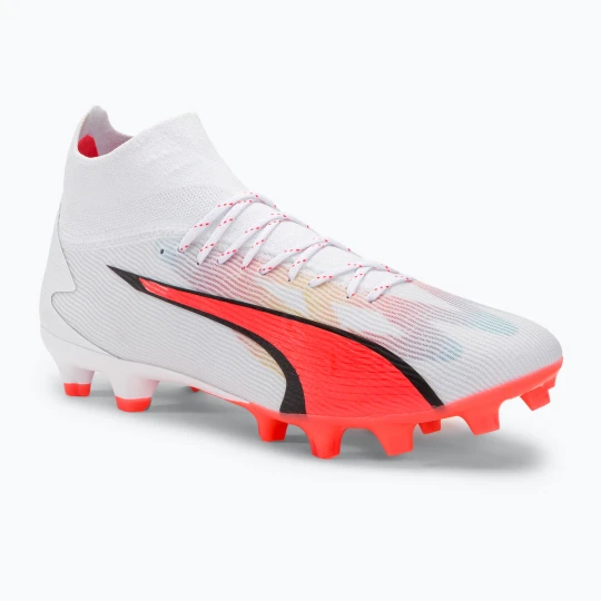 Zdjęcie produktu Buty piłkarskie męskie PUMA Ultra Pro FG/AG puma white/puma black/fire orchid
