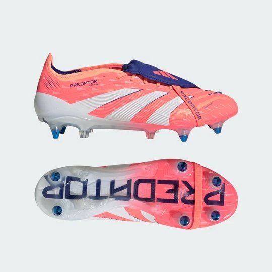 Zdjęcie produktu Buty piłkarskie Predator Elite Fold-Over Tongue Soft Ground Adidas pomarańczowy
