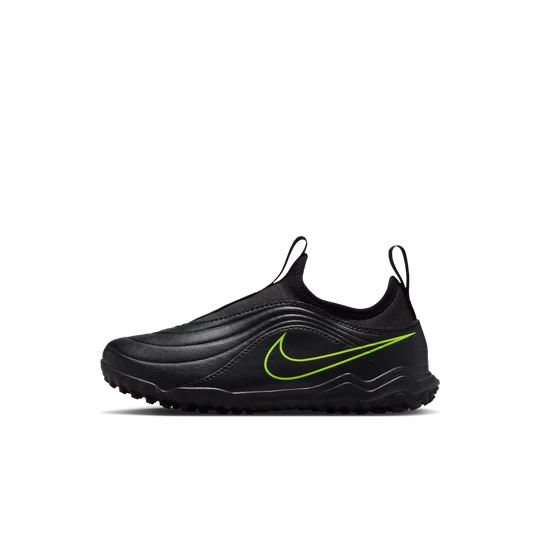 Zdjęcie produktu Buty piłkarskie z wysoką cholewką na nawierzchnię typu turf dla małych dzieci Nike Jr. Tiempo Maestro Flex - Czerń