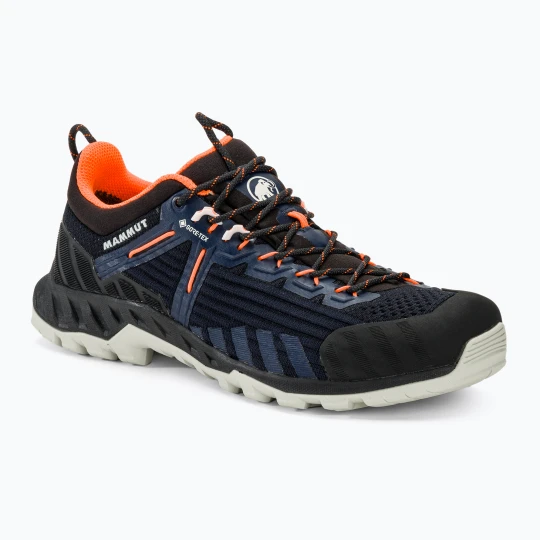 Zdjęcie produktu Buty podejściowe damskie Mammut Alnasca Knit III Low GTX marine / black Granatowy