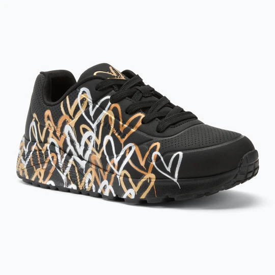 Zdjęcie produktu Buty SKECHERS JGoldcrown Uno Lite Metallic Love black/gold
