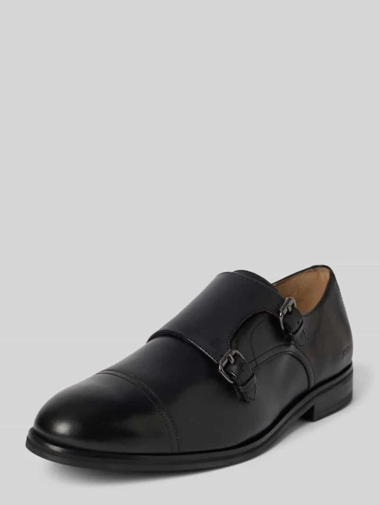 Zdjęcie produktu Buty skórzane z paskiem monk strap model ‘pero kleitos’ JOOP! Czarny