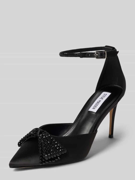 Zdjęcie produktu Buty ślubne z kamieniami stras model 'Last Dance' Steve Madden Czarny