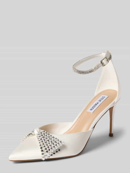Zdjęcie produktu Buty ślubne z kamieniami stras model 'Last Dance' Steve Madden Écru