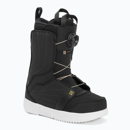 Zdjęcie produktu Buty snowboardowe damskie Salomon Pearl Boa W black/white/gold