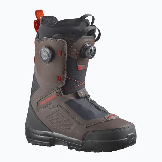 Zdjęcie produktu Buty snowboardowe męskie Salomon Echo Dual Boa black / wren / fiery red Szary