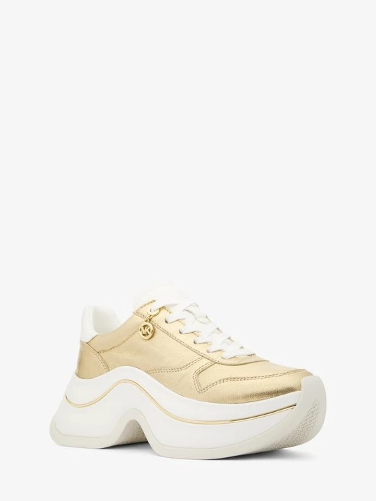 Zdjęcie produktu Buty sportowe Arla z metalicznej skóry Michael Kors BLADOZŁOTY (Złoty)