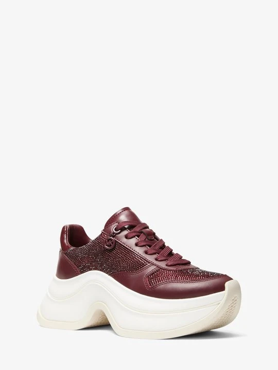 Zdjęcie produktu Buty sportowe Arla z metalicznej skóry Michael Kors OXBLOOD (Czerwony)