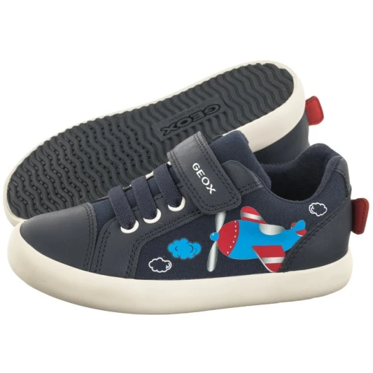 Zdjęcie produktu Buty Sportowe B Gisli B.C - Canvas + Geobuck Navy / Red B451NC 01054 C0735 (GE141-a) Geox