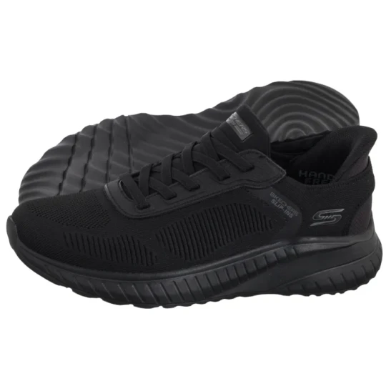 Zdjęcie produktu Buty Sportowe Bobs Squad Chaos Solid Step Slip-Ins Black 118312/BBK (SK307-b) Skechers