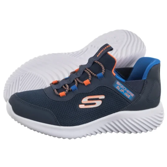 Zdjęcie produktu Buty Sportowe Bounder Brisk Burst Navy / Blue 403822L / NVBL (SK237-a) Skechers