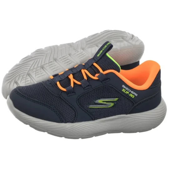 Zdjęcie produktu Buty Sportowe Dyna-Lite Turbo-Brisk Buddies Nvy/Orng 403904/NVOR (SK330-a) Skechers