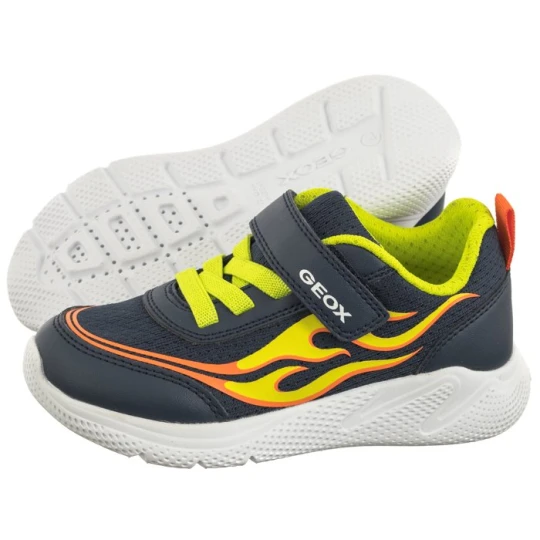 Zdjęcie produktu Buty Sportowe J Sprintye B.B - Mesh+Geobuck Navy / Lime J45GBB 01454 C0749 (GE145-a) Geox