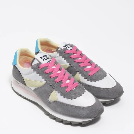 Zdjęcie produktu Buty sportowe techniczne dwoina i nylon 13 19 szare wielokolorowe BIMBA Y LOLA srebrny