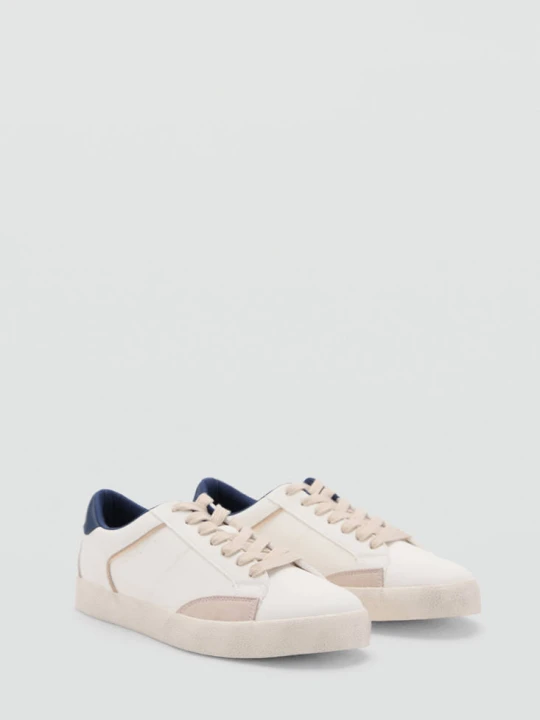 Zdjęcie produktu Buty sportowe z połączenia materiałów biały - Teen - MANGO TEEN