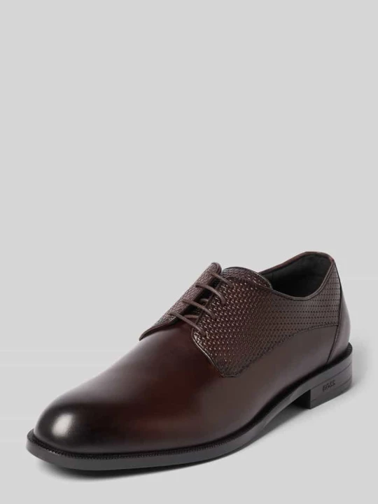Zdjęcie produktu Buty sznurowane z czystej skóry model 'TAYIL' Boss Ciemnobrązowy