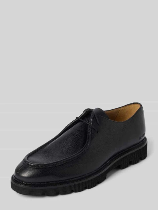 Zdjęcie produktu Buty sznurowane z fakturowaną podeszwą JOOP! Czarny