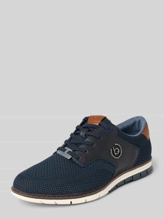 Zdjęcie produktu Buty sznurowane z fakturowanym wzorem model ‘Sandman’ Bugatti Granatowy