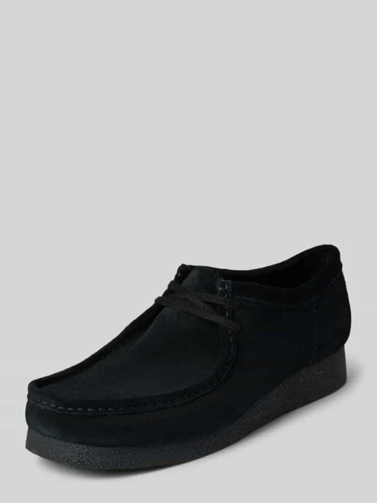 Zdjęcie produktu Buty sznurowane z gumową podeszwą model ‘Wallabee Evo’ Clarks Czarny