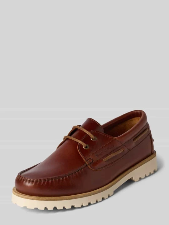 Zdjęcie produktu Buty sznurowane z czystej skóry bydlęcej Marc O'Polo Ciemnobrązowy