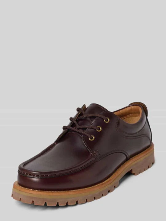 Zdjęcie produktu Buty sznurowane z naturalnej skóry Model 'HOLGER' Selected Homme Ciemnobrązowy