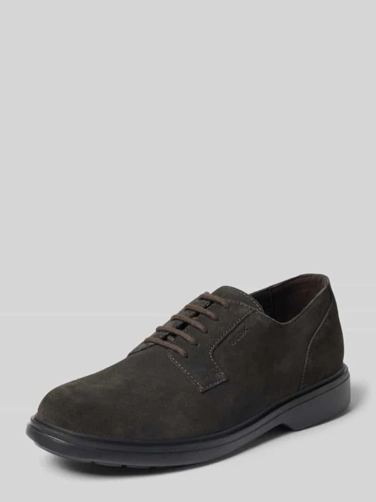 Zdjęcie produktu Buty sznurowane z naturalnej skóry model 'Ottavio' Geox Ciemnobrązowy