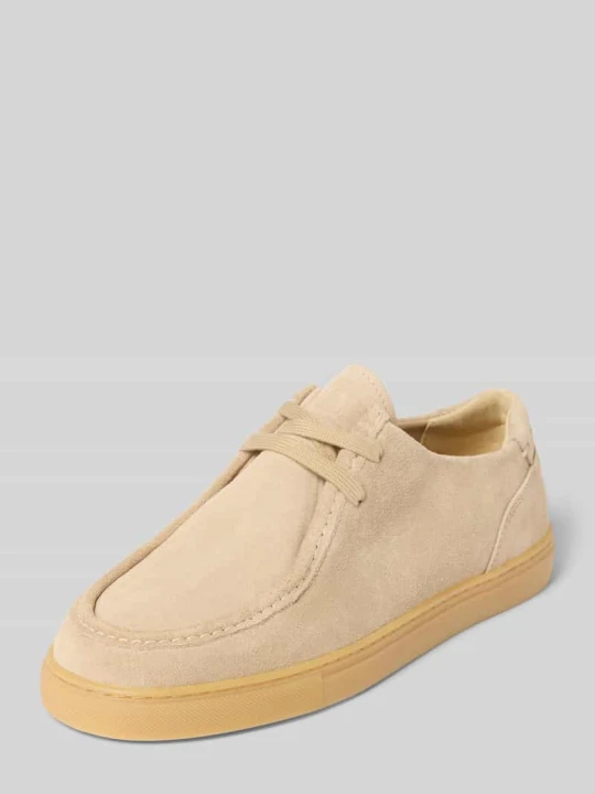 Zdjęcie produktu Buty sznurowane z naturalnej skóry nubukowej bydlęcej model 'KARA 3B' Marc O'Polo Piaskowy