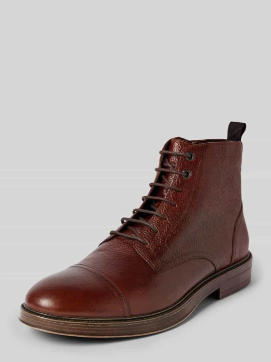 Zdjęcie produktu Buty sznurowane z pętelką model ‘HENREYS’ Geox Jasnobrązowy