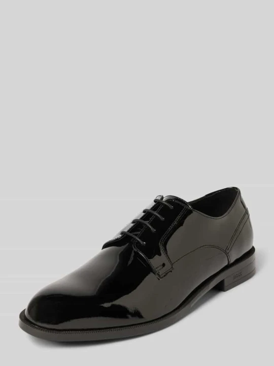 Zdjęcie produktu Buty sznurowane ze skóry naturalnej model ‘TAYIL’ Boss Czarny