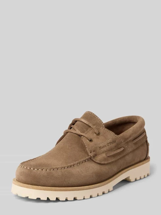 Zdjęcie produktu Buty sznurowane ze skóry welurowej Model 'LEVI 1B' Marc O'Polo