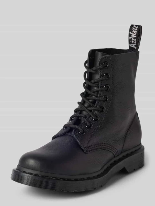 Zdjęcie produktu Buty sznurowane ze skóry z pętelką model ‘Pascal’ Dr. Martens Czarny