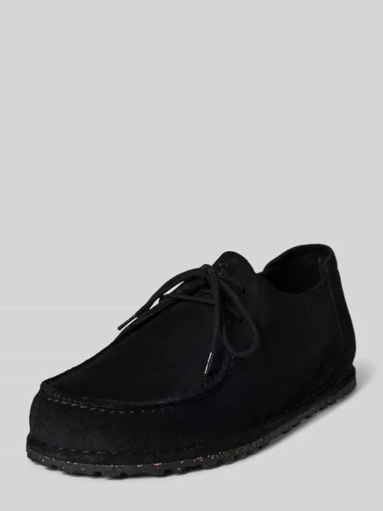 Zdjęcie produktu Buty sznurowane ze skóry z teksturowaną podeszwą model 'UTTI' Birkenstock Czarny