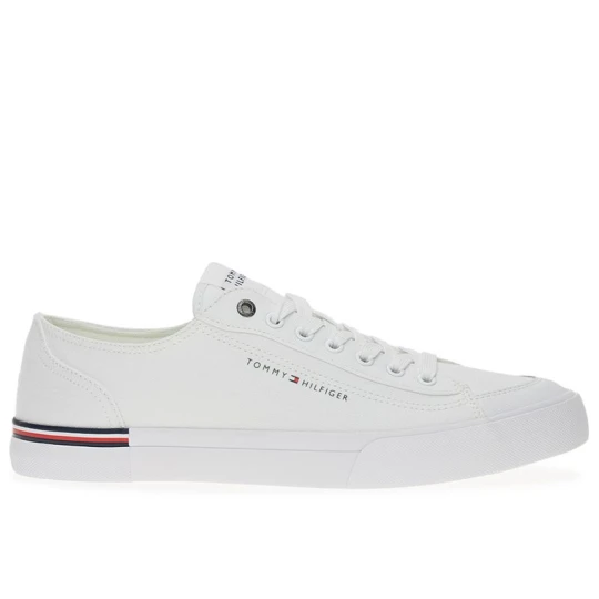 Zdjęcie produktu Buty męskie Tommy Hilfiger Corporate Vulc Canvas FM0FM04954-YBS - białe