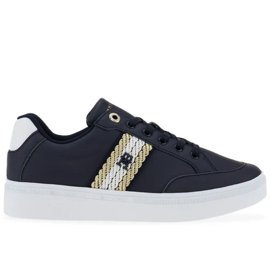 Zdjęcie produktu Buty Tommy Hilfiger Court Sneaker With Webbing FW0FW07106-DW6 - granatowe