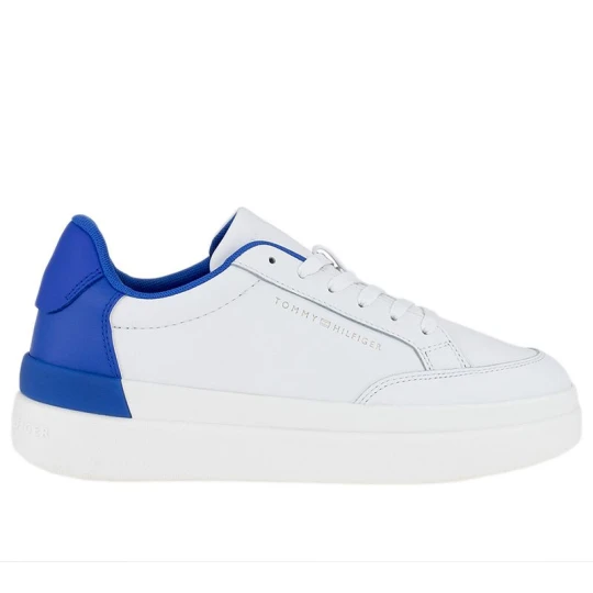 Zdjęcie produktu Buty Tommy Hilfiger Feminine Sneaker With Color Pop FW0FW06896-0LA - białe