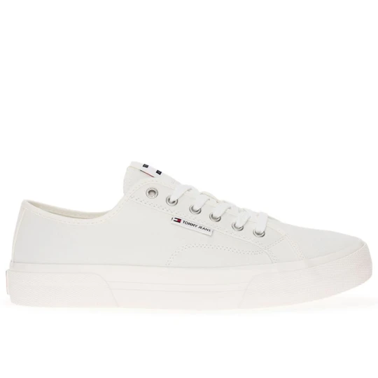 Zdjęcie produktu Buty męskie Tommy Jeans Lace-Up Canvas EM0EM01365-YBL - białe Tommy Hilfiger