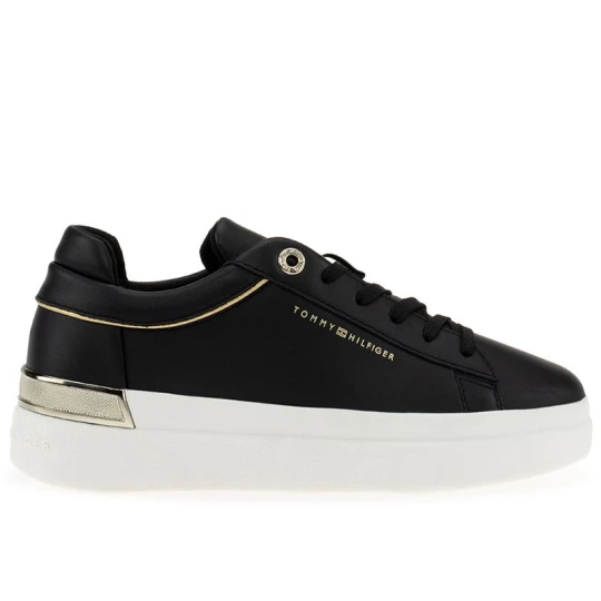 Zdjęcie produktu Buty Tommy Hilfiger Lux Metallic Cupsole FW0FW07030-BDS - czarne