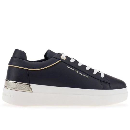 Zdjęcie produktu Buty Tommy Hilfiger Lux Metallic Cupsole FW0FW07030-DW6 - granatowe