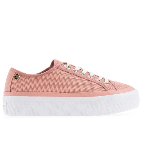 Zdjęcie produktu Buty Tommy Hilfiger Platform Vulcanized FW0FW07156-TQS - różowe