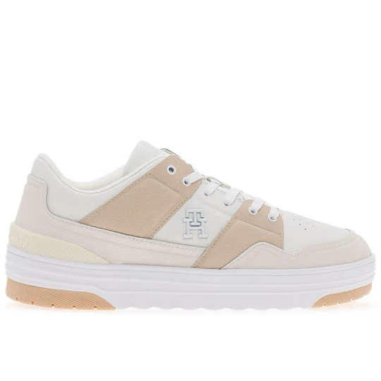Zdjęcie produktu Buty Tommy Hilfiger Th Lo Basket Sneaker FW0FW07309-YBL - beżowe