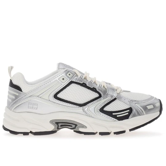 Zdjęcie produktu Buty damskie Tommy Jeans Archive Runner EN0EN02680-PE6 - srebrne Tommy Hilfiger