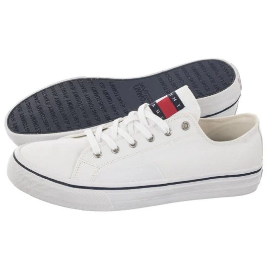 Zdjęcie produktu Buty Tommy Jeans Skate Canvas Ess White EM0EM01175 YBR (TH696-a) Tommy Hilfiger