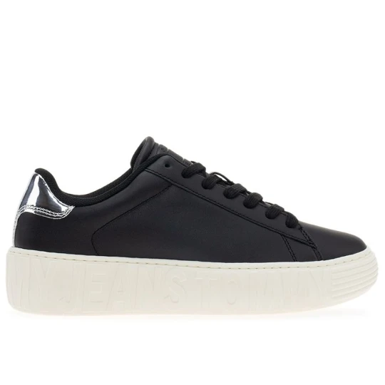 Zdjęcie produktu Buty Tommy Jeans TJW New Cupsole Leath LC EN0EN02273-BDS - czarne Tommy Hilfiger