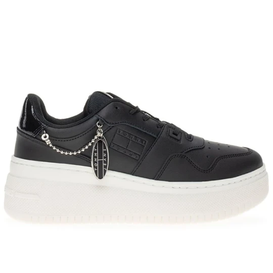 Zdjęcie produktu Buty damskie Tommy Jeans TJW Retro Flatform Charm EN0EN02421-BDS - czarne Tommy Hilfiger