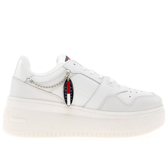 Zdjęcie produktu Buty damskie Tommy Jeans TJW Retro Flatform Charm EN0EN02421-YBL - białe Tommy Hilfiger