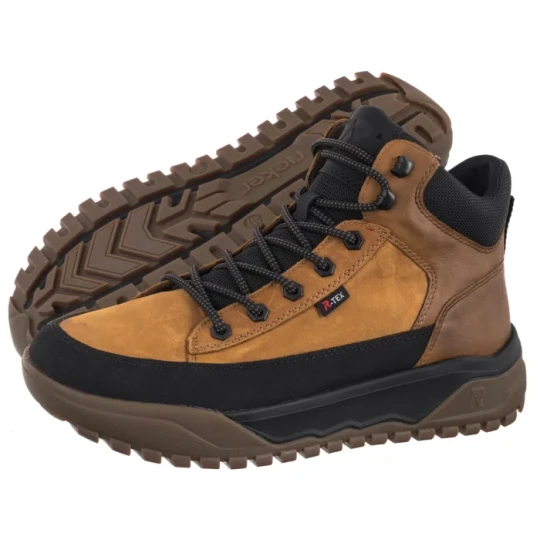 Zdjęcie produktu Buty Trekkingowe Brązowe U1571-68 Yellow Combination (RI343-a) Rieker