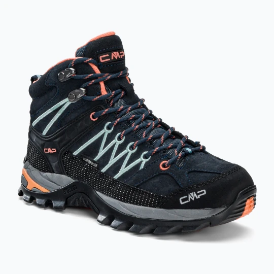 Zdjęcie produktu Buty trekkingowe damskie CMP Rigel Mid Wp black blue/giada/peach Granatowy