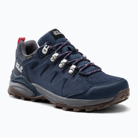 Zdjęcie produktu Buty trekkingowe damskie Jack Wolfskin Refugio Texapore Low dark blue / grey Granatowy