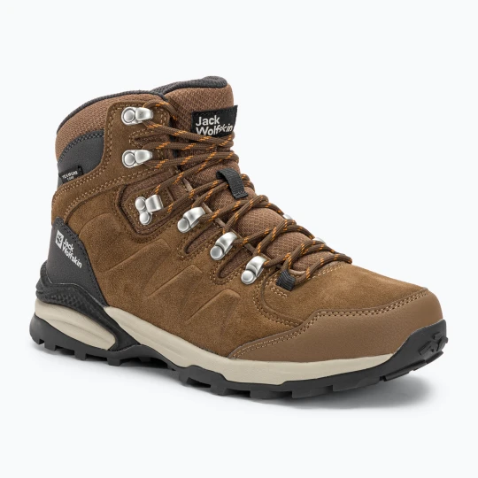 Zdjęcie produktu Buty trekkingowe damskie Jack Wolfskin Refugio Texapore Mid brown / apricot
