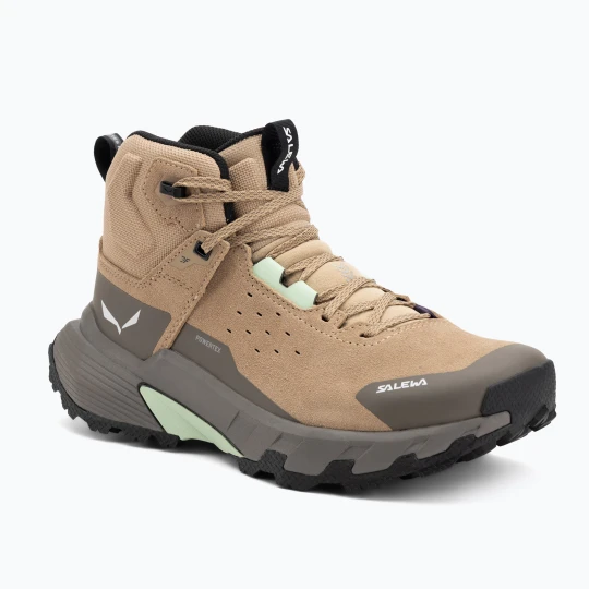 Zdjęcie produktu Buty trekkingowe damskie Salewa Pedroc 2 Leather Mid PTX quicksand / bungee cord Beżowy